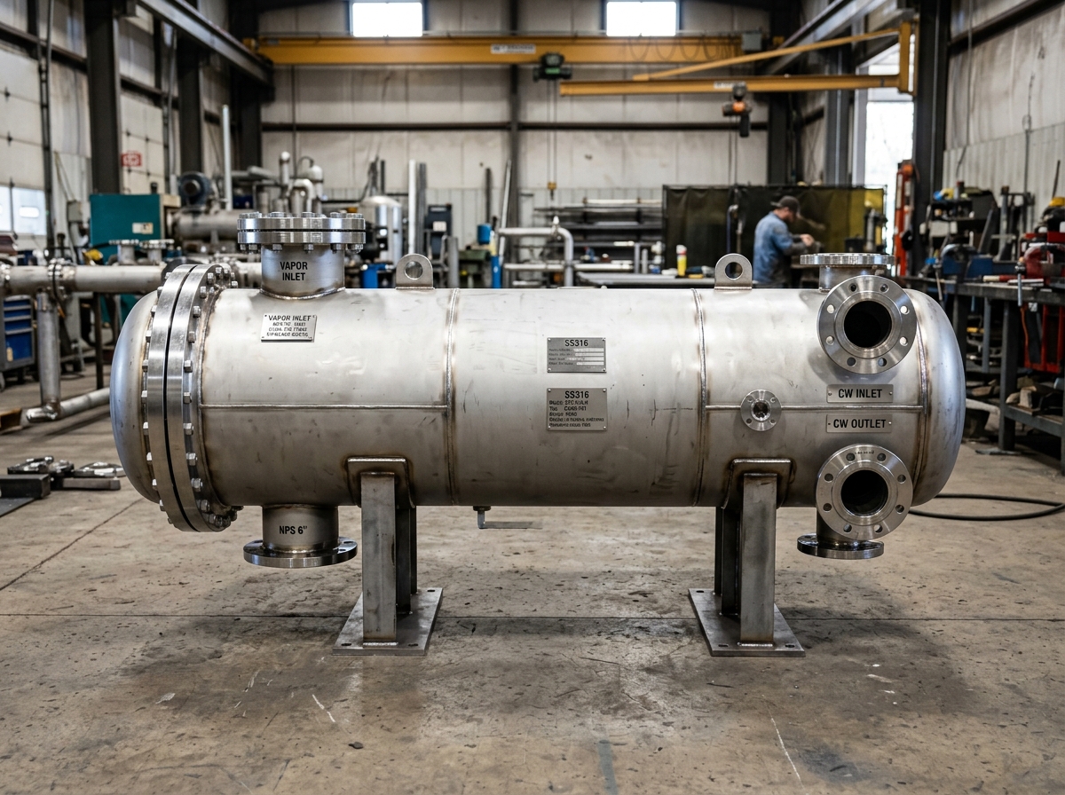 Industrial Shell & Tube Condenser Manufacturer Vatva GIDC Ahmedabad - JMEF