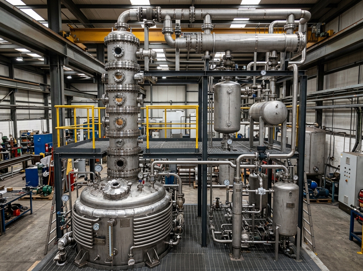 Distillation Vessel & Solvent Recovery Column Manufacturer Vatva GIDC Ahmedabad - JMEF