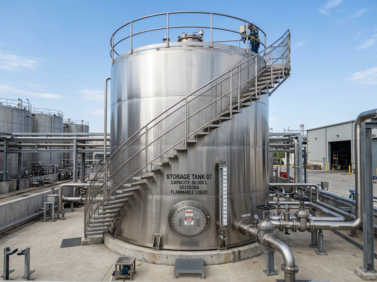 Industrial Chemical Storage Tank Manufacturer Vatva GIDC Ahmedabad - JMEF